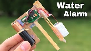 How to Make a Water Level indicator Alarm at Home  Simple Water Alarm [upl. by Ariajaj]