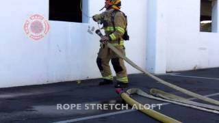 HOSE DEPLOYMENT  ROPE STRETCH ALOFT [upl. by Milburn712]