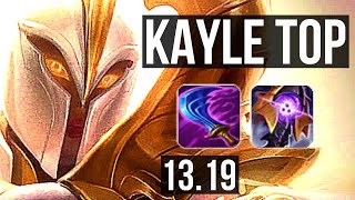 KAYLE vs AKALI TOP  Rank 1 Kayle 700 games Rank 22  TR Challenger  1319 [upl. by Hauger]