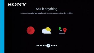 Sony TV  How to set up voice Command on your Sony Android O TV [upl. by Conley]