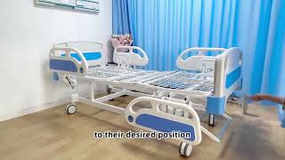 Twofunction Hand Crank Hospital Bed [upl. by Uwkuhceki]