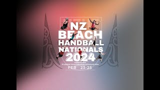 2024 National Beach Handball Championship  Saturday Court 1 [upl. by Odnomyar926]