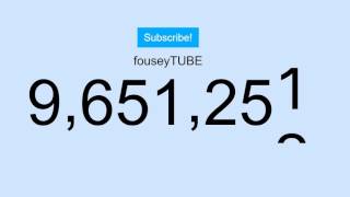 RIP fouseyTUBE LIVE SUB COUNT PEWDIEPIE CALLED fouseytube the worst CHANNEL ON YOUTUBE [upl. by Jo-Ann]