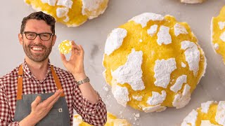 Easy Lemon Crinkle Cookies Recipe [upl. by Sillad235]