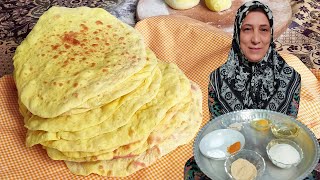 we cooking IRAN Lavash Bread  NOON Lavash  نان لواش [upl. by Phipps]