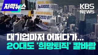 자막뉴스 대기업마저 어쩌다가20대도 희망퇴직 칼바람  KBS 20221228 [upl. by Lakim]