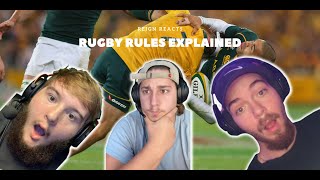 NFL FANS React To RUGBY RULES EXPLAINED WICKED [upl. by Boorer]