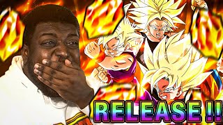 They Are So Hype LR Phy SSJ Goku Gohan and Trunks Summons Dragon Ball Dokkan Battle [upl. by Galang]