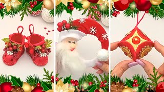 DIY Christmas Craft 🎅 3 Ideas Christmas Tree Decorations Diy 🎁 Christmas Ornaments Craft Ideas [upl. by Ettore131]