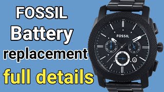 fossil watch battery replacement in hindi full details a to z repairing hub [upl. by Losyram862]