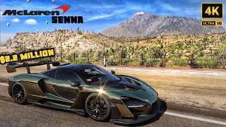 Mclaren SENNA 2018  Gold Car  Top speed  Forza horizon 5 [upl. by Asemaj]