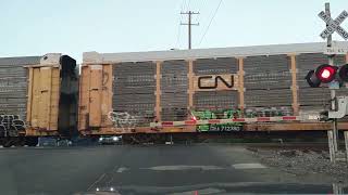 CSX Autoracks train passing Vanderbilt Rd Birmingham AL [upl. by Kaufmann2]