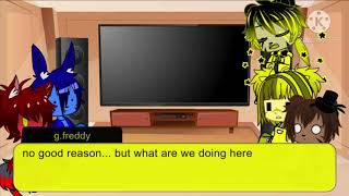 fnaf 1 reacts to Interview with springtrap [upl. by Ermey376]