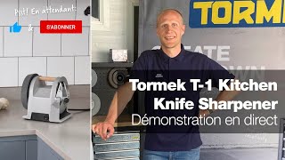 Tormek T1 Kitchen Knife Sharpener démonstration en direct  Partie 19  Cours daffûtage spéciale [upl. by Outlaw]