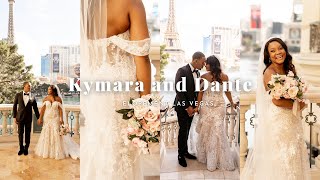 Kymara and Dantes Classic Las Vegas Elopement At The Bellagio [upl. by Sucramal]