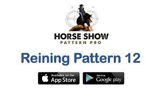 HORSE SHOW PATTERN PRO AQHA APHA and NRHA Reining Pattern 12 [upl. by Artnoed]