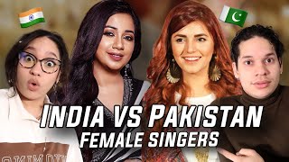 Latinos react to Indian Singers vs Pakistani Female Singers  Battle Of Voices [upl. by Enyahs]