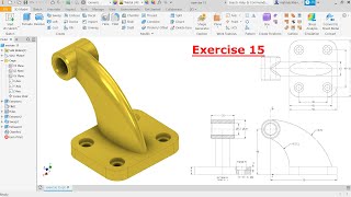 Autodesk Inventor 2021 Tutorial For Beginners Exercise 15 [upl. by Rahal999]