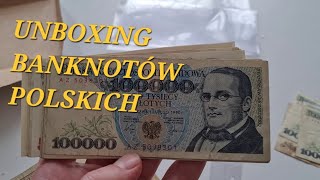 Polskie Banknoty PRL  złoty  marka Unboxing Polskie tysiące [upl. by Ydnik358]