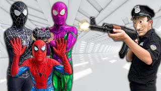 TEAM SPIDERMAN IN REAL LIFE  Bad Guys Attack SPIDERMANs HOUSE  Nerf War Movie [upl. by Weiler121]