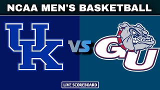 Kentucky vs Gonzaga  NCAA Mens Basketball Live Scoreboard [upl. by Aitnecserc]