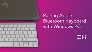 Pairing Apple Bluetooth Keyboard with Windows PC [upl. by Azal]