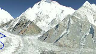 Climb k2 in 3d 3D view of K2 [upl. by Amelita]