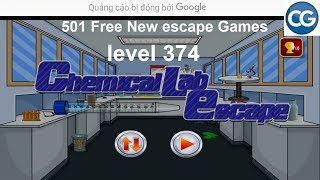 Walkthrough 501 Free New Escape Games level 374  Chemical lab escape  Complete Game [upl. by Bernete]