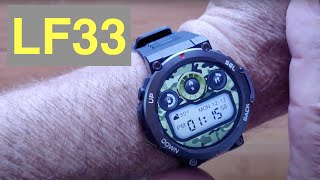 LEMFO LF33 IP68 Smartwatch like Spacecrafter with Bluetooth Calling amp Music Storage Unboxamp 1st Look [upl. by Karolina]