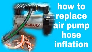 how to replace air pump hose inflation [upl. by Adelaja]