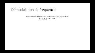 Mathématiques pour linformation et les réseaux partie 9  Démodulation de fréquence [upl. by Aivart711]