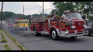 PA Pump Primers 2022 Lights amp Siren Parade Lots of Detroit Diesel [upl. by Dowdell]