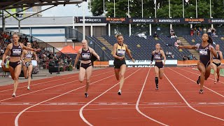 Femke Bol Lieke klaver Tasa Jiya • Womens 200m • FINAL • Dutch Athletics Championships 🇳🇱 3006 [upl. by Tihor]