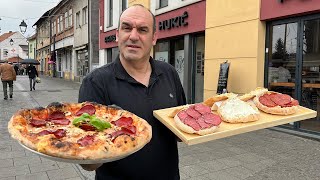 BOSANSKA PIZZA I LEPINJE S KAJMAKOM Amirova Pekara iz 1890 [upl. by Cointon]