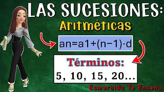 🔢Sucesiones Aritméticas Explicadas con Ejemplos🔍  Aprende Paso a Paso🧠 [upl. by Siegler306]