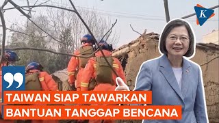 Kesampingkan Ketegangan Presiden Taiwan Berduka dan Tawarkan Bantuan untuk Gempa China [upl. by Kirbee]