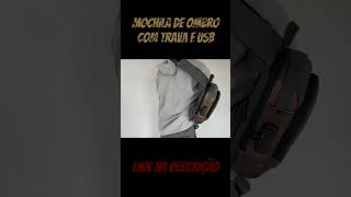 Mochila de ombro com trava e USB [upl. by Long]