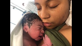 Natural Labor and Delivery Vlog  NATURAL BIRTH No Epidural  Midwives Brew Part 2 [upl. by Airetal]