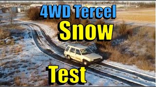 1983 Toyota Tercel 4WD Wagon Snow Performance [upl. by Susanetta843]