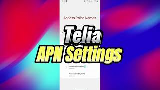 How to Set Up Telia APN Settings for Calls Texts amp Data StepbyStep [upl. by Syramad]