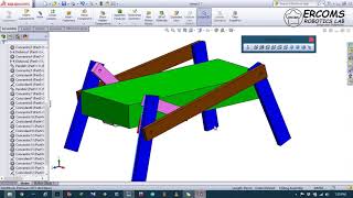 011  Solid Works Modelling  3D Design of Four Leg Robot By Ercomscom [upl. by Essilevi]