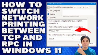 How To Switch Network Printing Between TCP and RPC in Windows 11 Solution [upl. by O'Grady79]