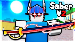 Legendary SABER V2 Sword has The BEST UPGRADE Blox Fruits [upl. by Heimer716]