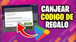 Como canjear una TARJETA GOOGLE PLAY [upl. by Togram]