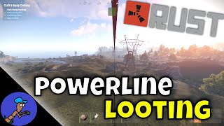 Hunting for LowGrade Fuel – Powerline Looting  Rust Survival [upl. by Adelia910]