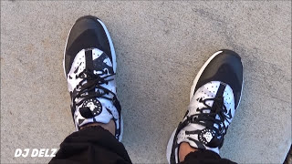 Nike Air Huarache Sneaker Review on Feet With Sizing [upl. by Cathrin]