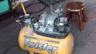 Air compressor conversion using a refrigerator compressor [upl. by Holli]