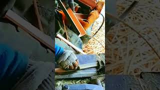 unique tool for cutting bamboo into satay skewers shorts [upl. by Tirrej]