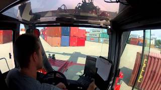 Reachstacker container handling [upl. by Fitzger]