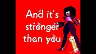 Garnet ft Peridot  Stronger Than You Lyrics Steven Universe [upl. by Hurff]